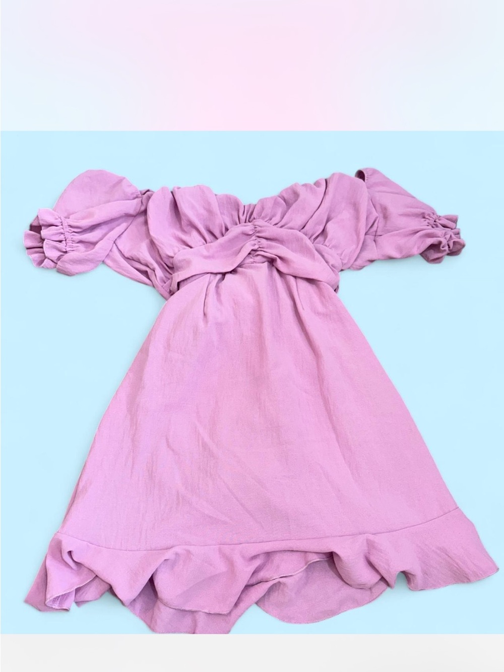 Lucy in the Sky Lilac Tie Back Mini Dress